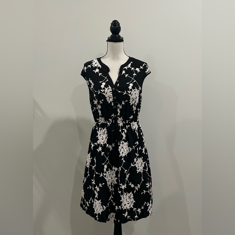 Espresso Floral Dress